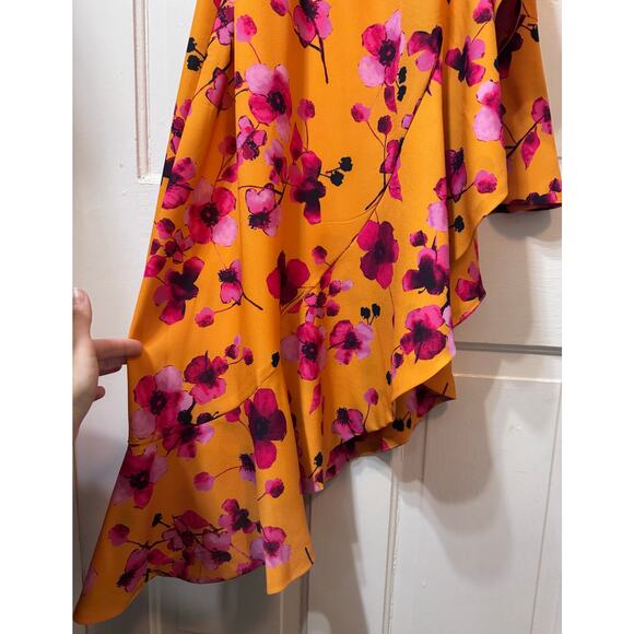 NWT Hutch Tansy Asymmetrical Floral V Neck Wrap Dress Size S - Picture 4 of 14